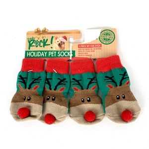 FINAL PRICE SALE Dogs Rock holiday pet socks